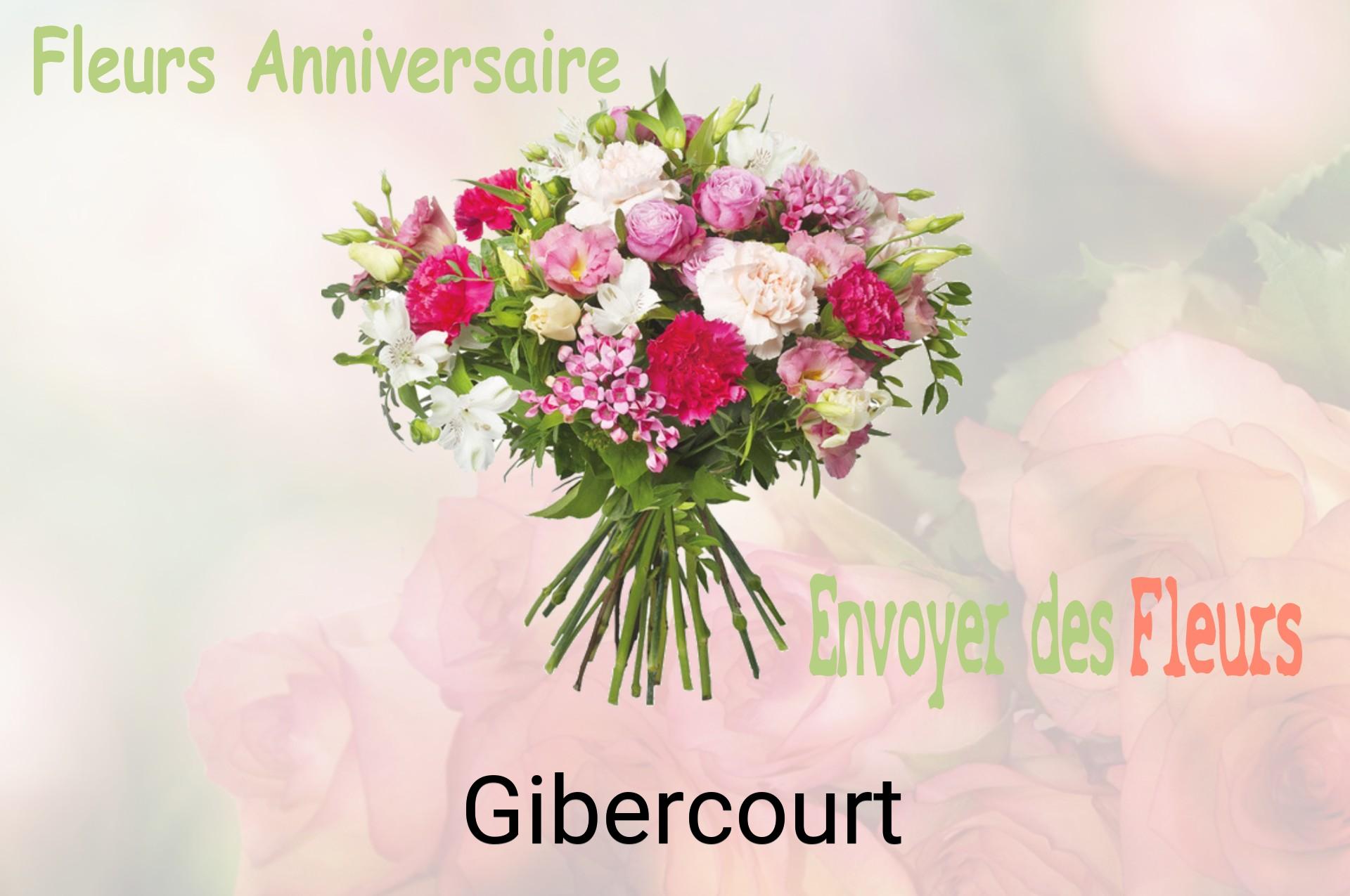 Bouquet de fleurs d’anniversaire livré à Gibercourt